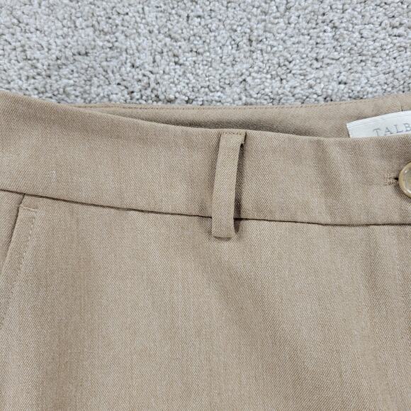 Talbots Womens Signature Straight Pants 12 Khaki Beige Office Career‎ Trouser - Picture 5 of 12